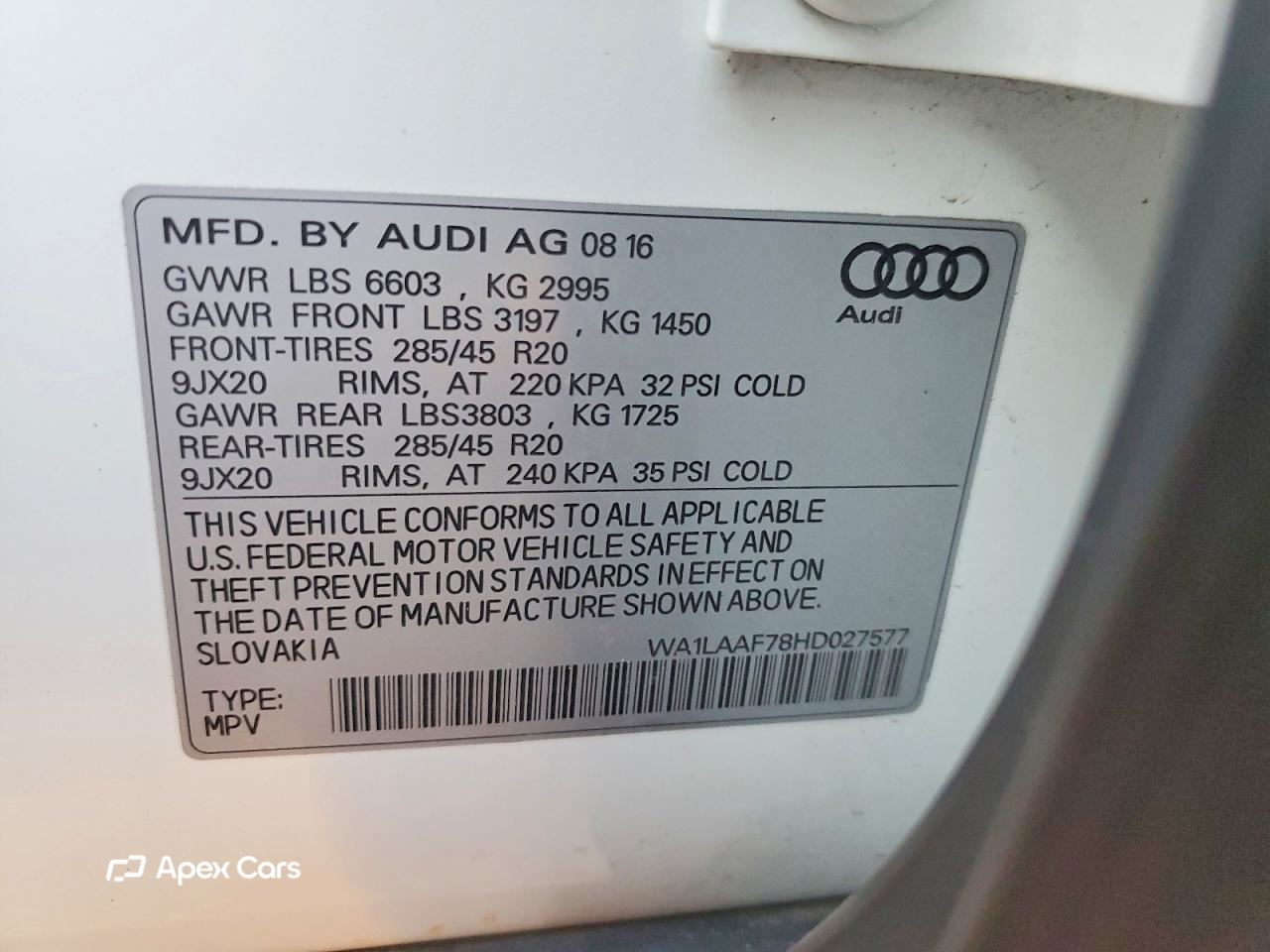 Audi Q7 2017
