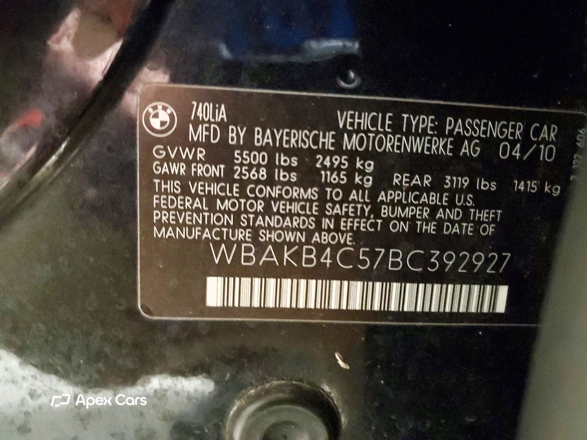 BMW Series 7 2011