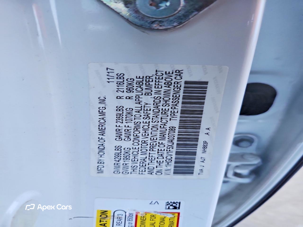 Honda Accord 2018