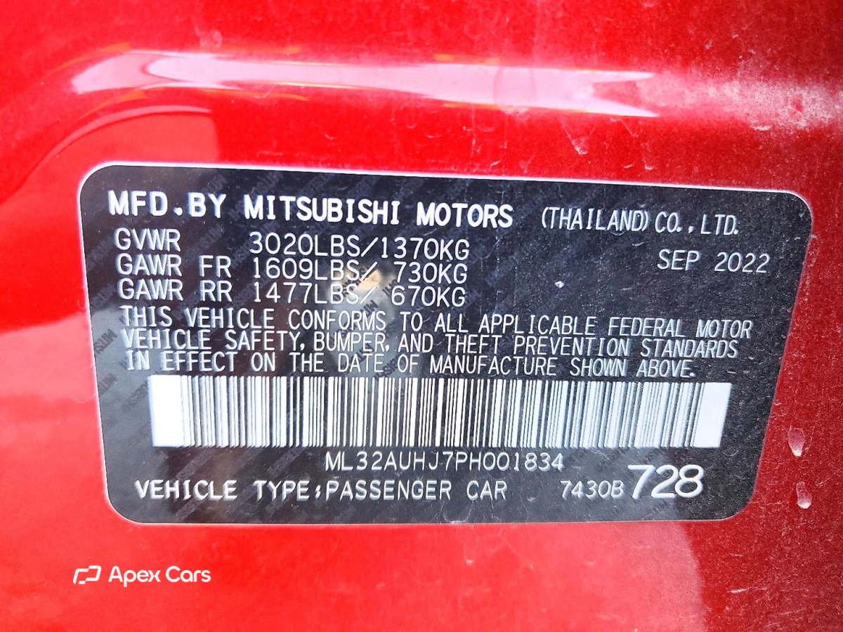 Mitsubishi Mirage 2023