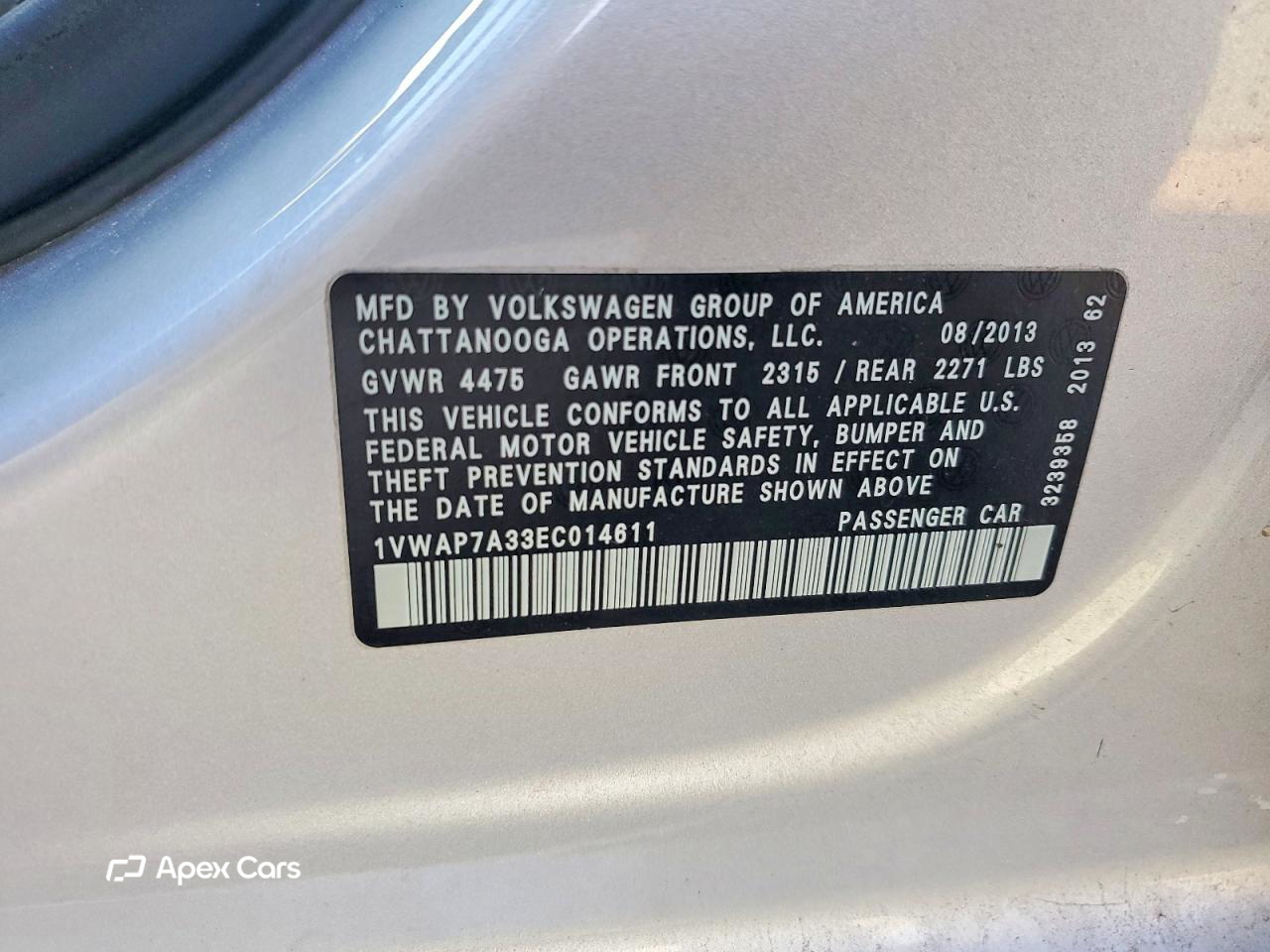 Volkswagen Passat 2014