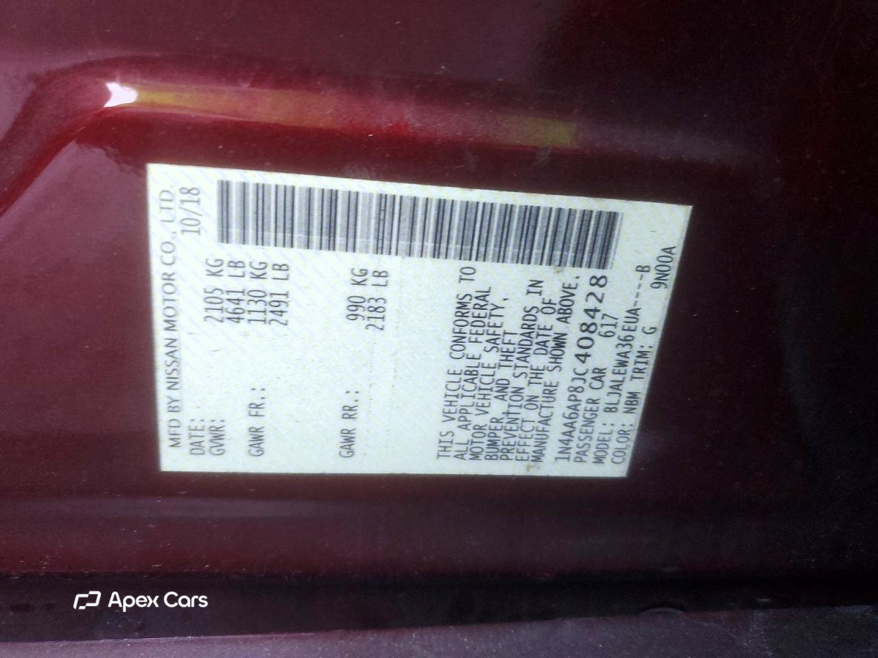 Nissan Maxima 2018