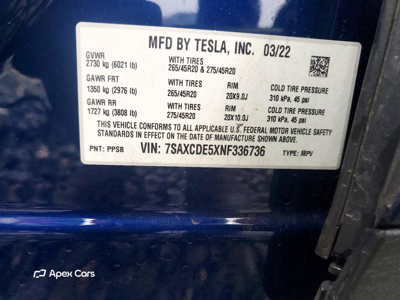 Tesla Model X 2022