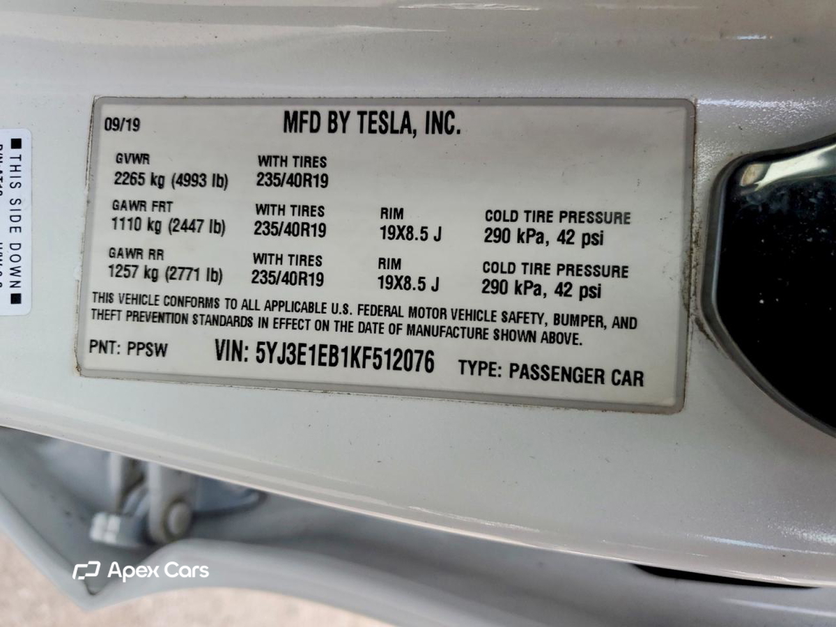 Tesla Model 3 2019