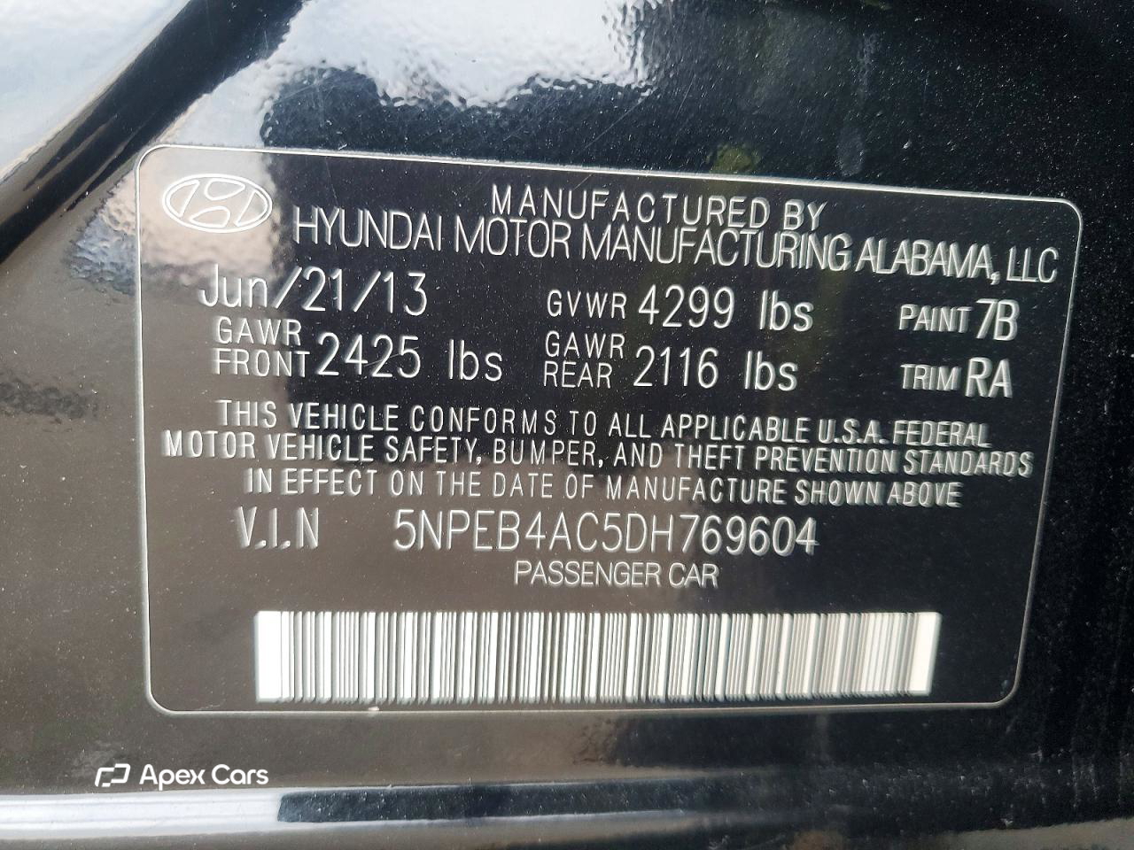 Hyundai Sonata 2013