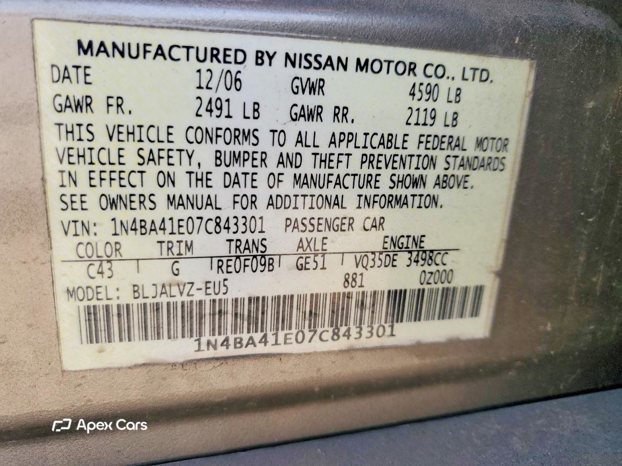 Nissan Maxima 2007