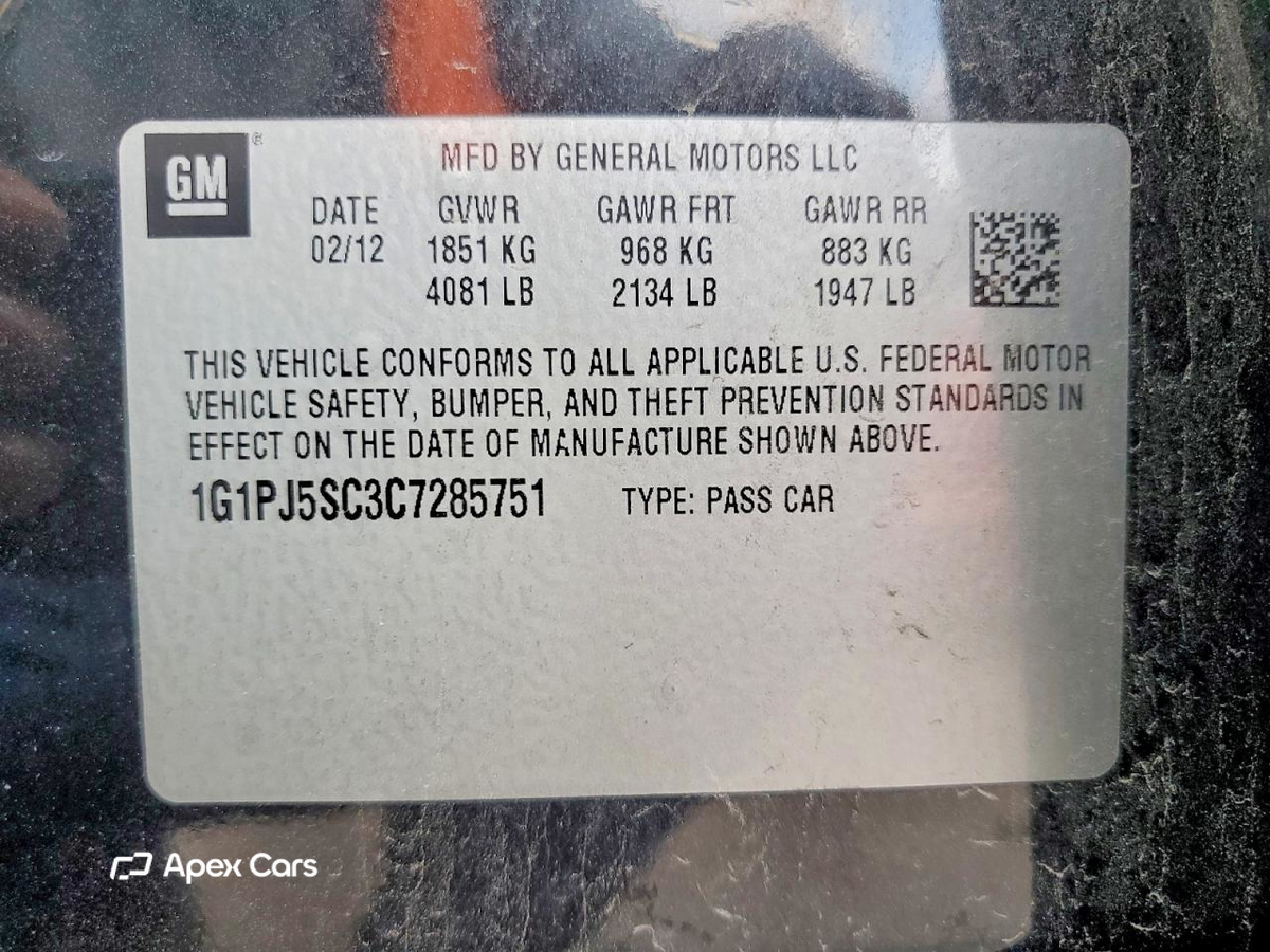 Chevrolet Cruze 2012
