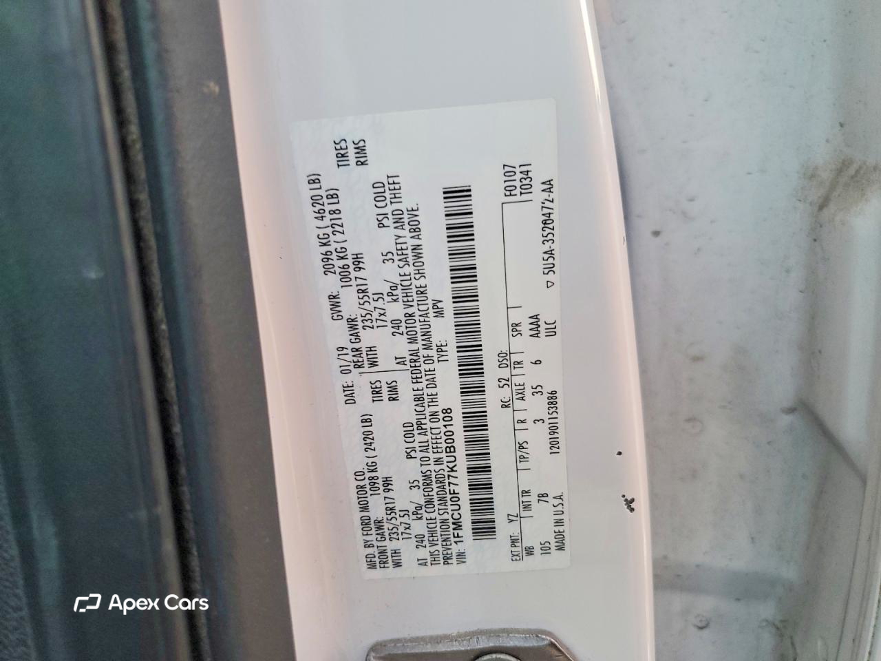 Ford Escape 2019