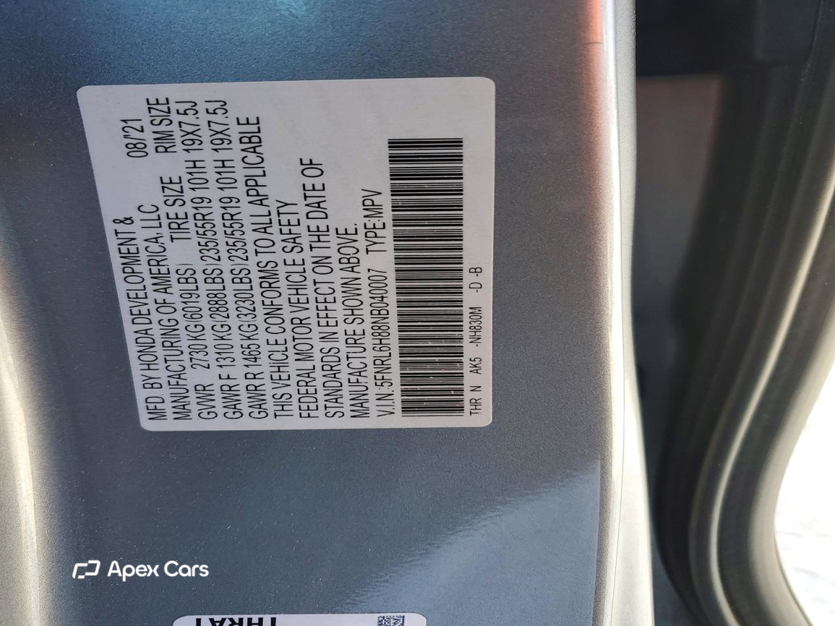 Honda Odyssey 2022