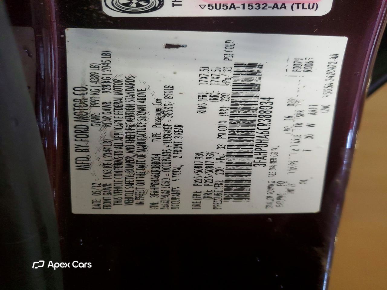 Ford Fusion 2012