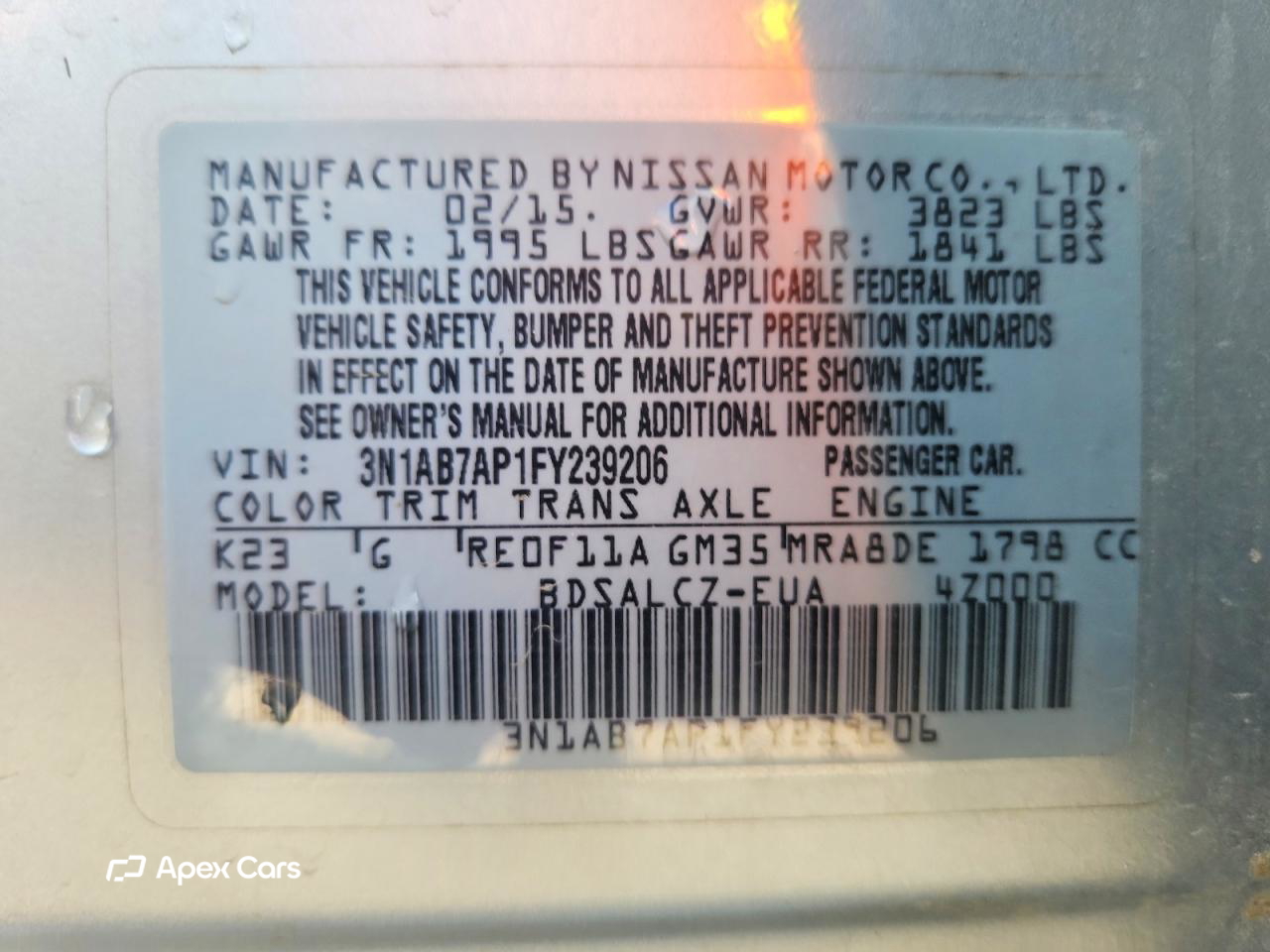 Nissan Sentra 2015