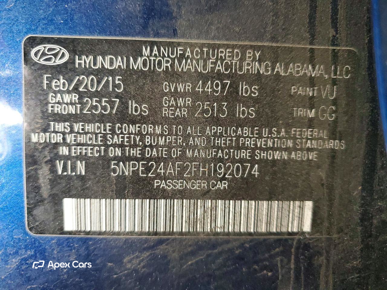 Hyundai Sonata 2015