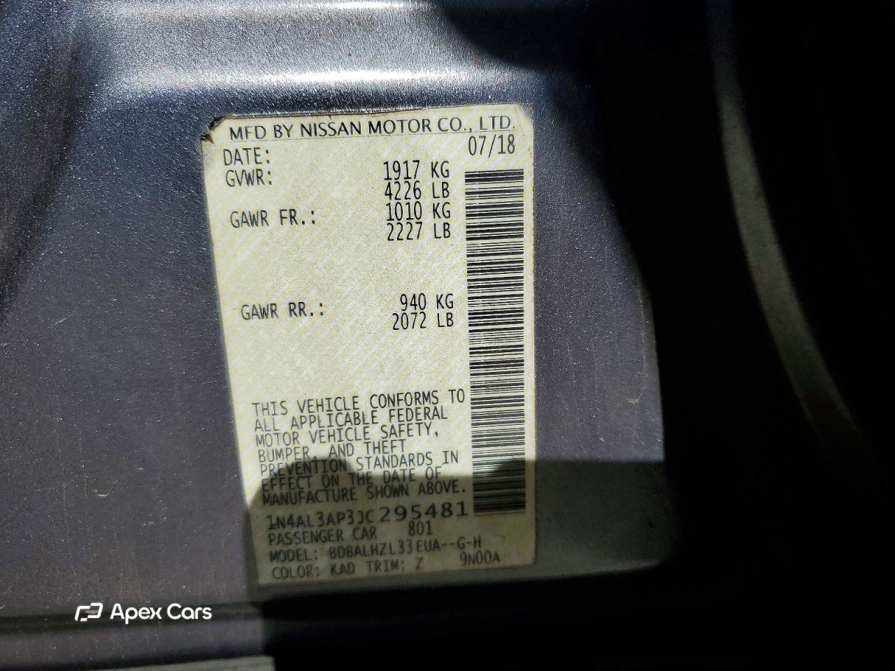 Nissan Altima 2018