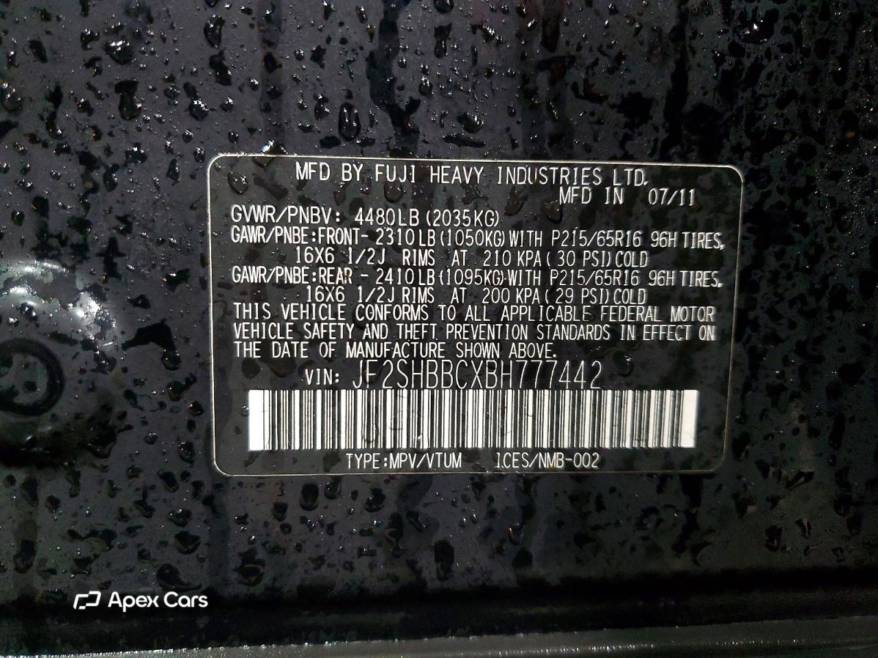 Subaru Forester 2011