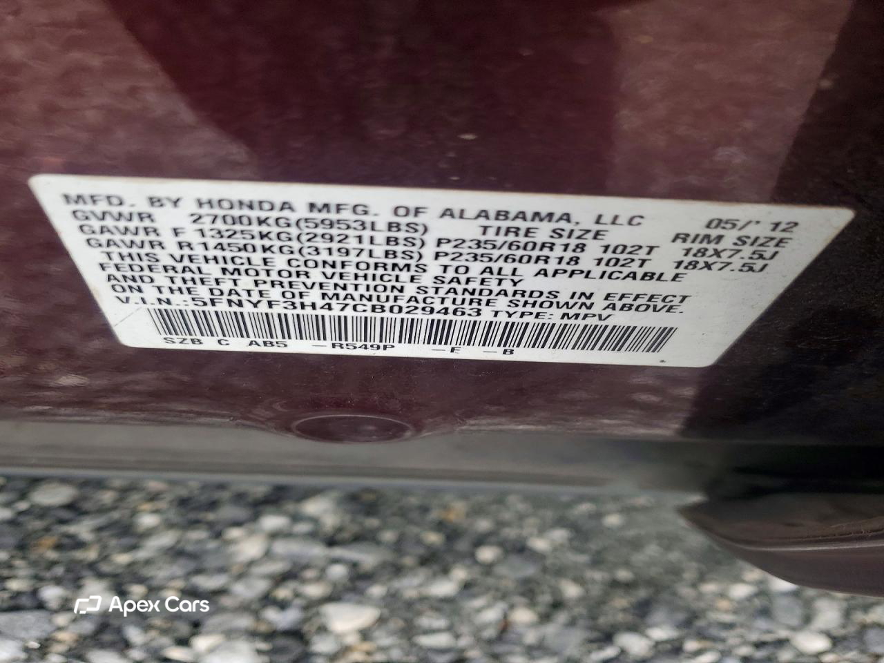 Honda Pilot 2012
