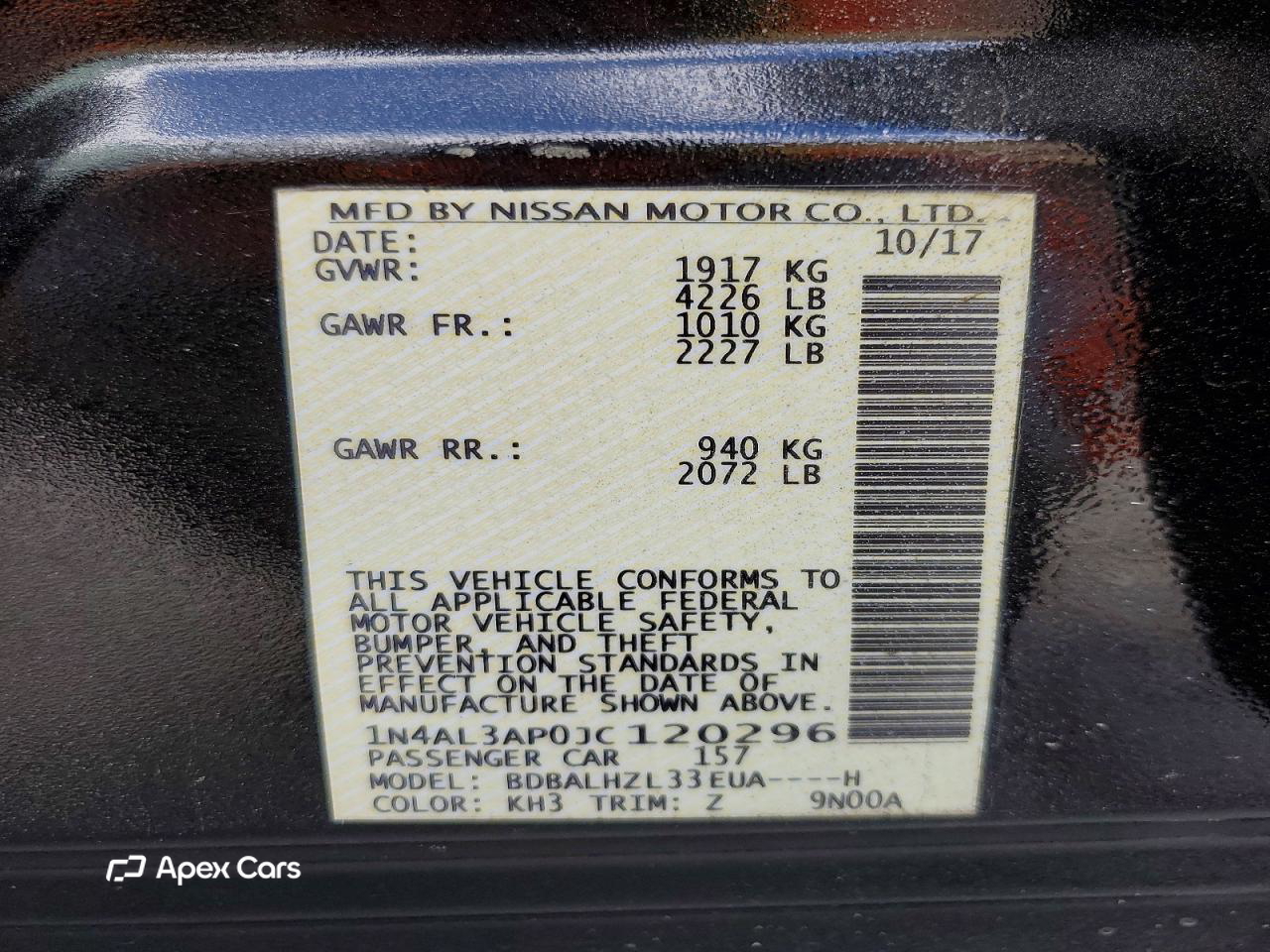 Nissan Altima 2018