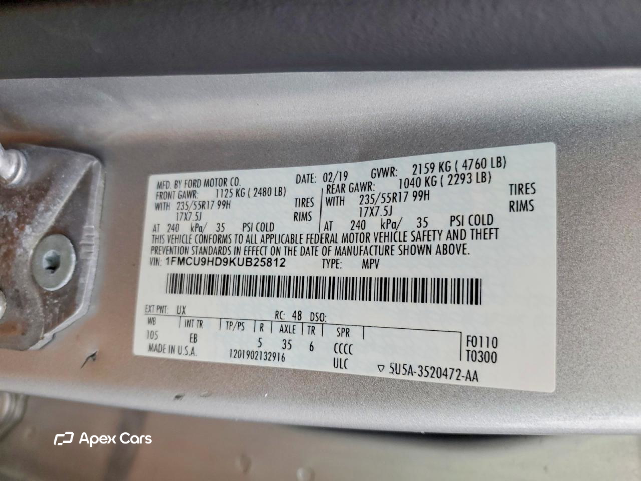 Ford Escape 2019