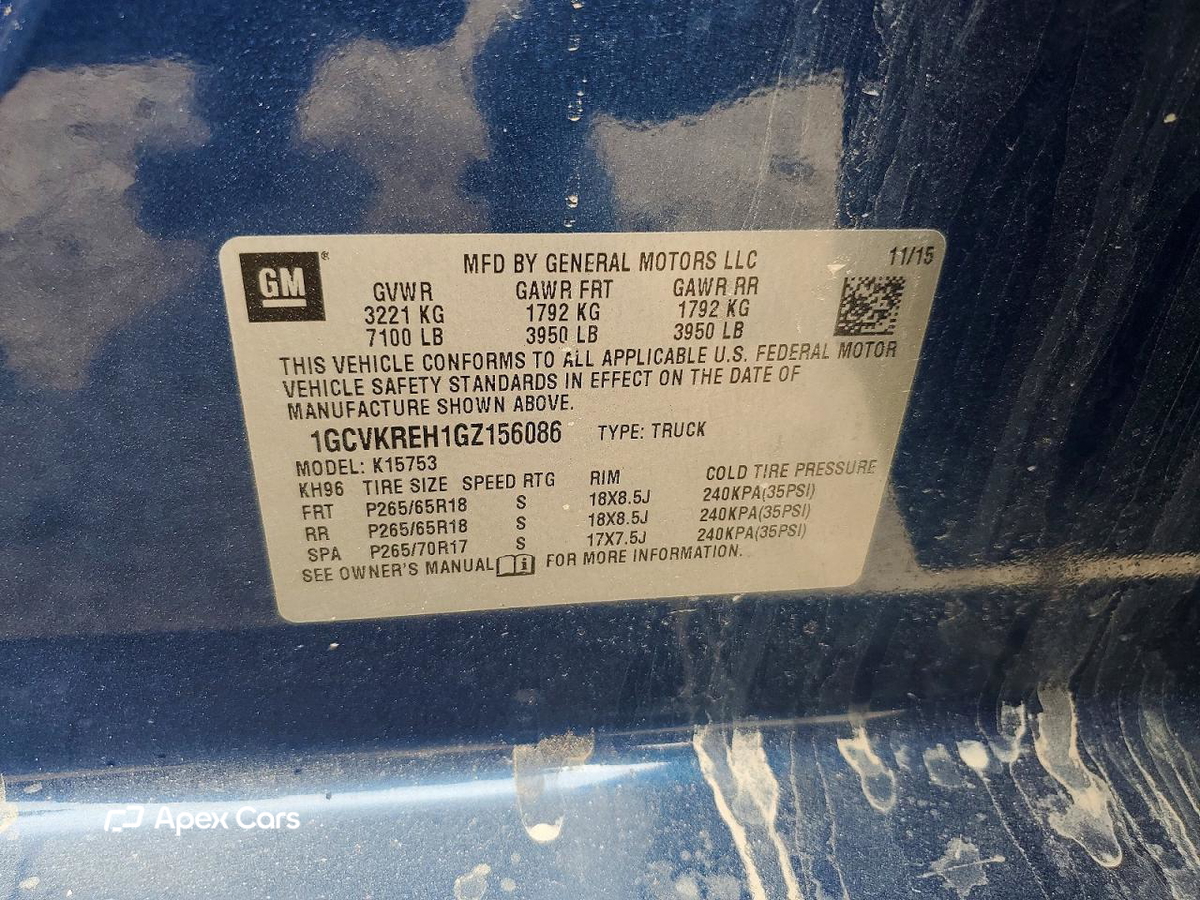 Chevrolet Silverado 2016
