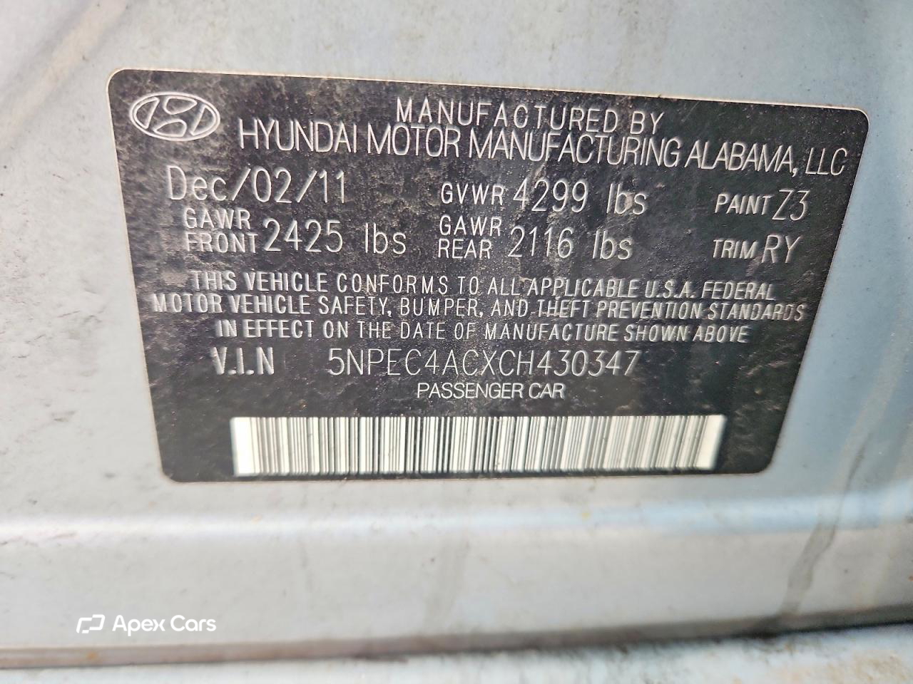 Hyundai Sonata 2012