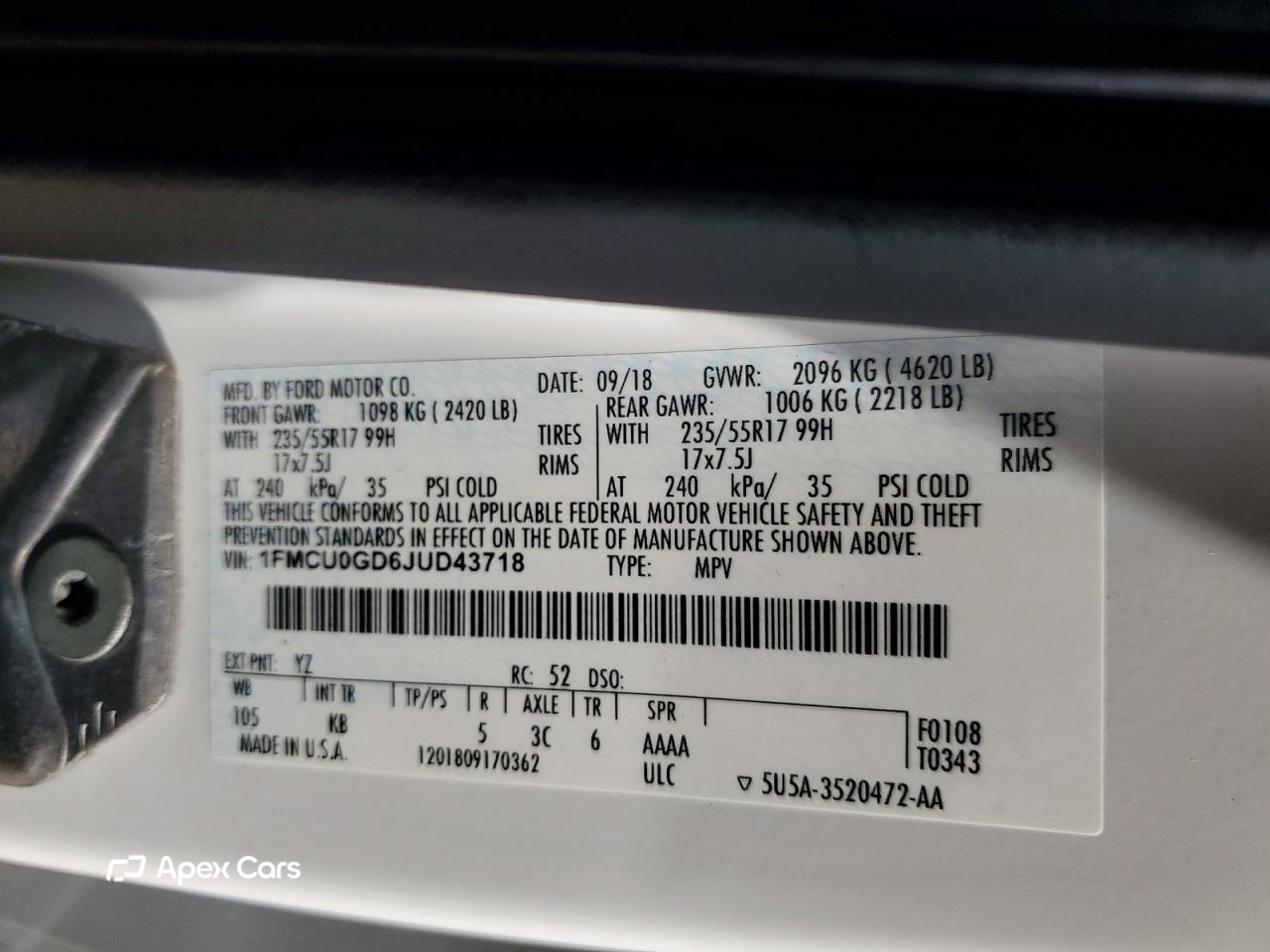 Ford Escape 2018