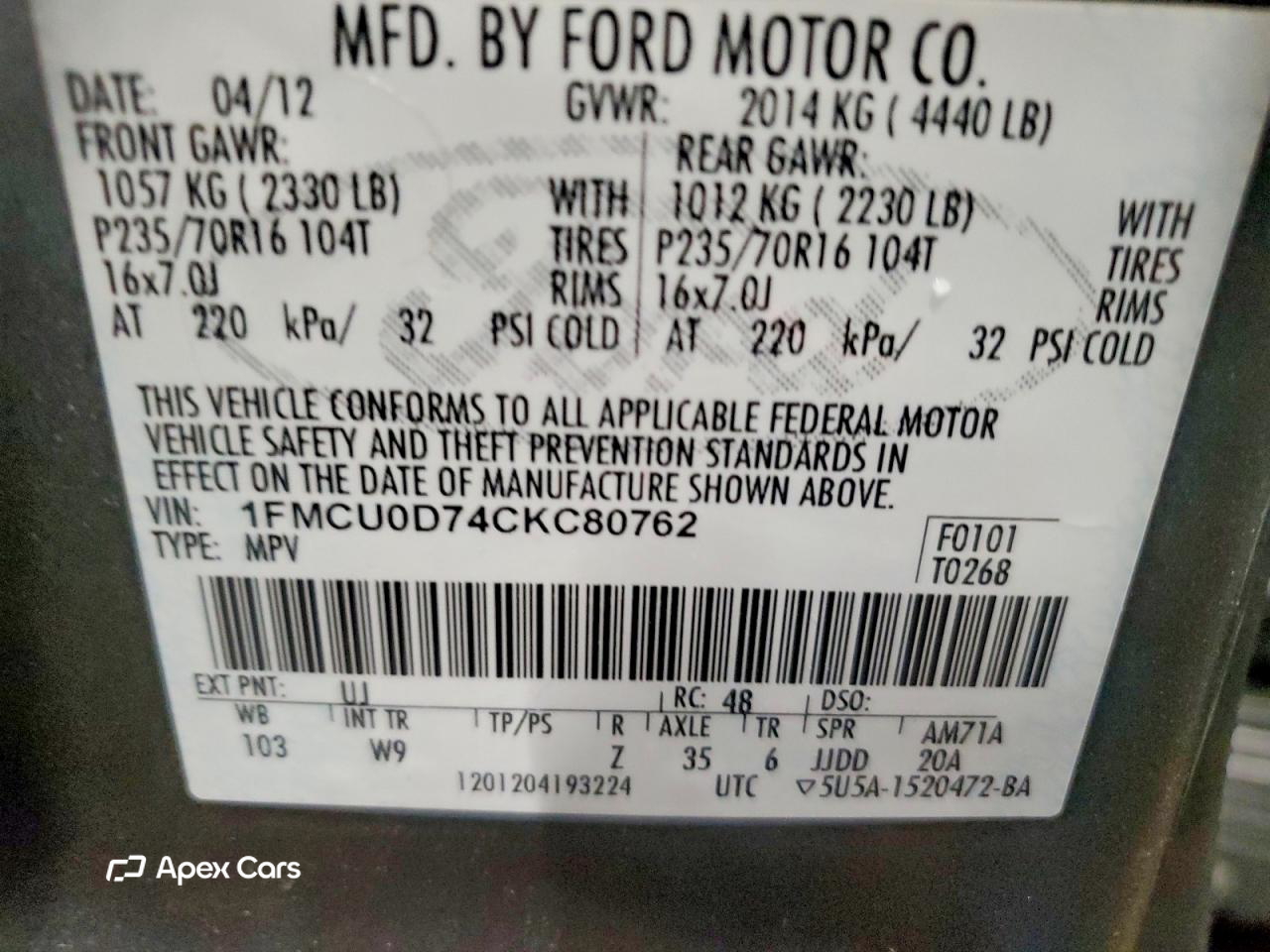 Ford Escape 2012