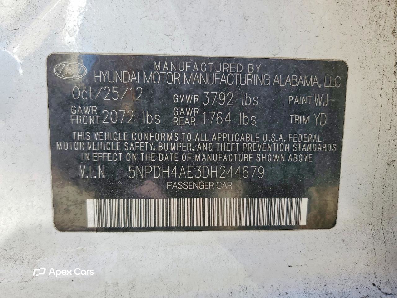 Hyundai Elantra 2013