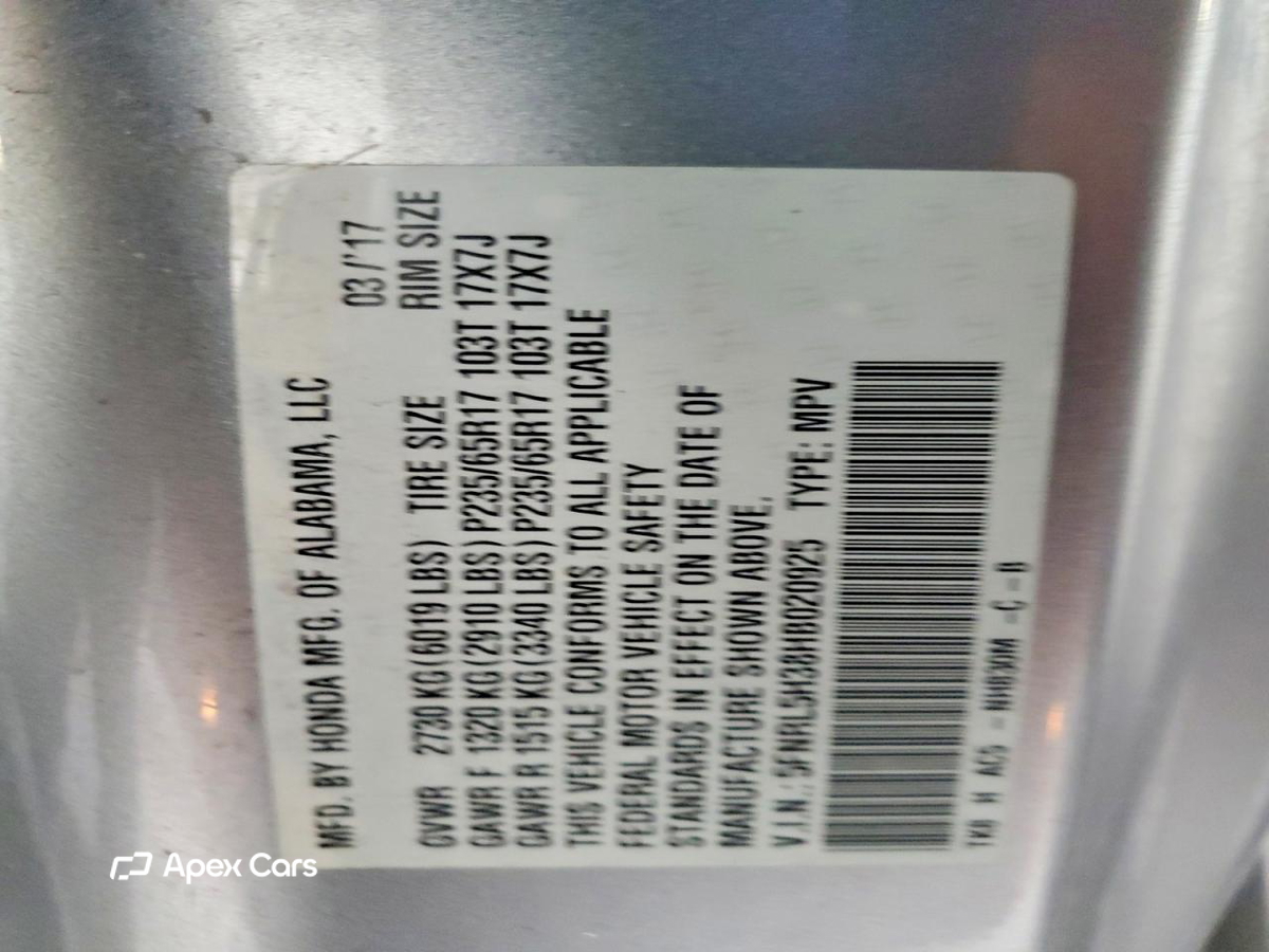 Honda Odyssey 2017