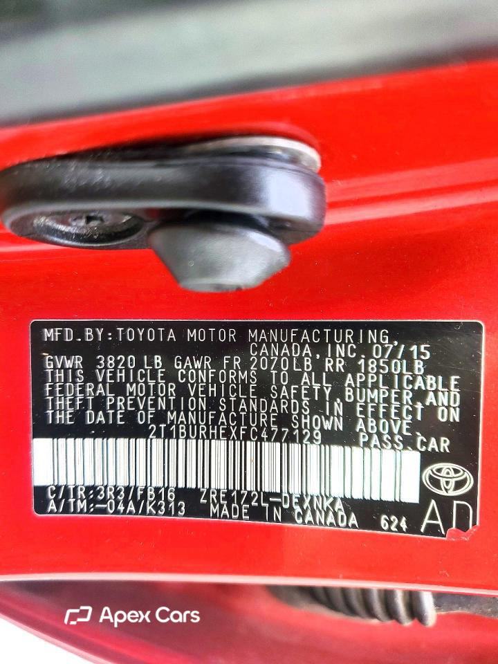 Toyota Corolla 2015