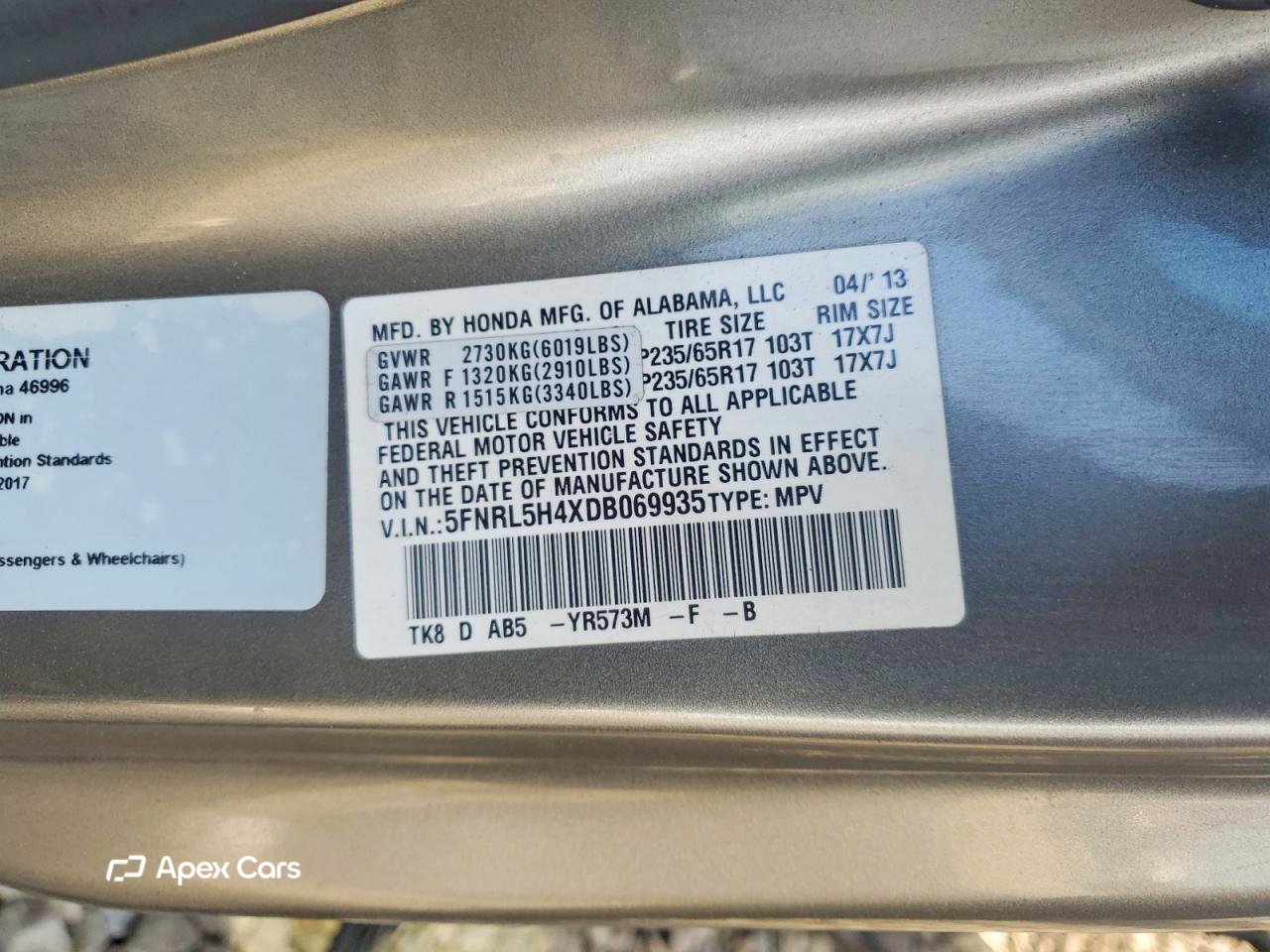 Honda Odyssey 2013