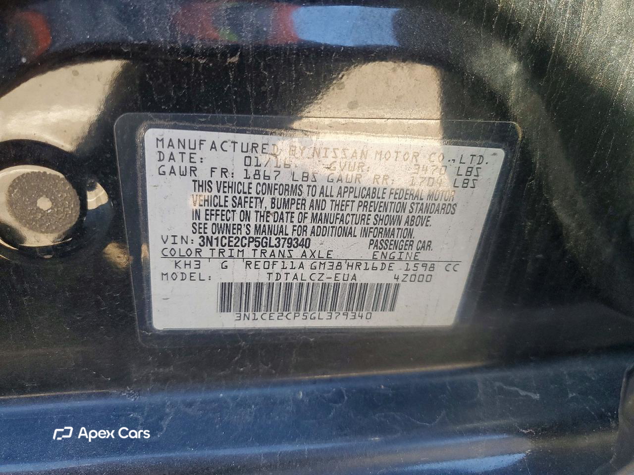 Nissan Versa 2016