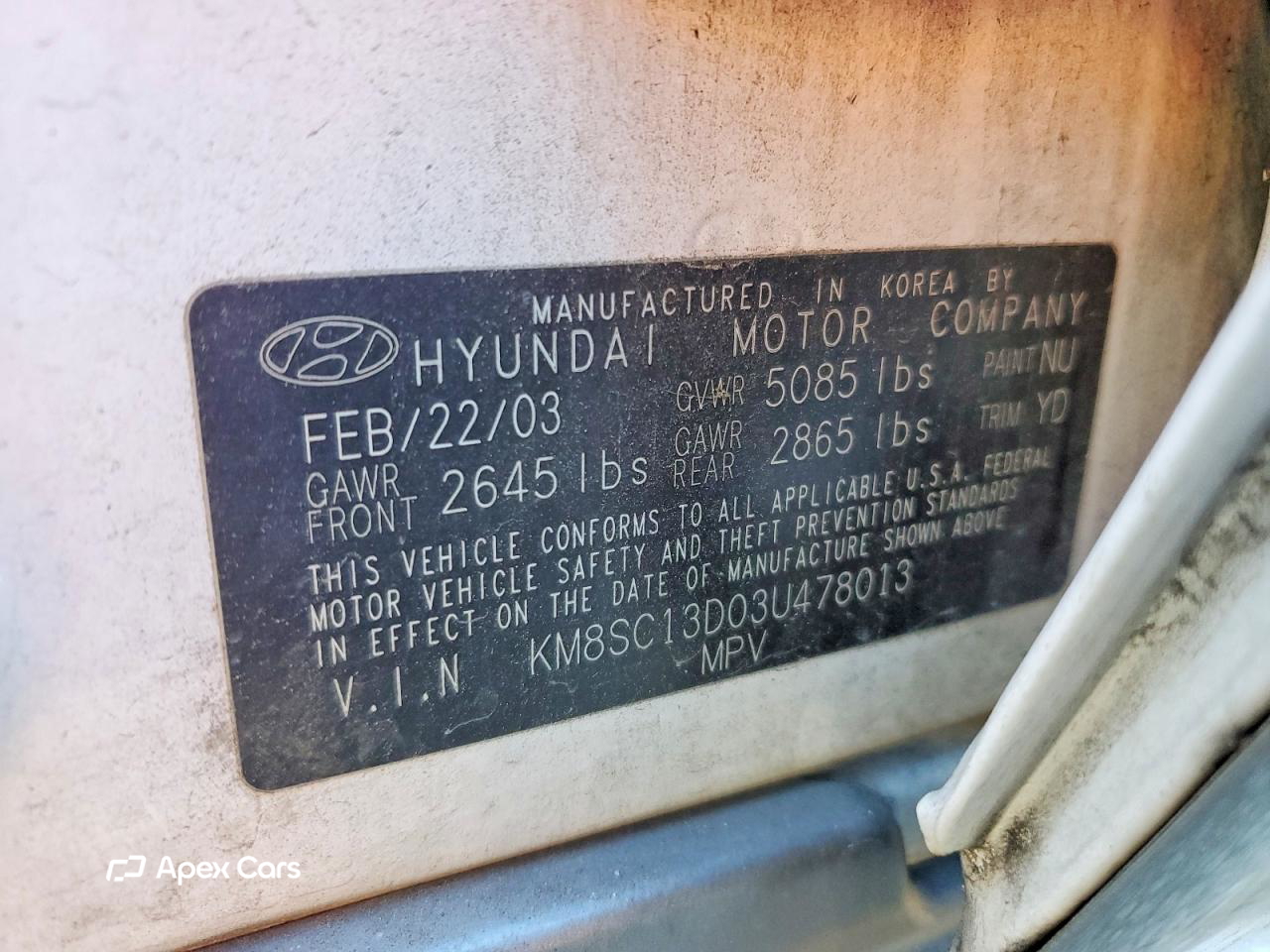 Hyundai Santa Fe 2003