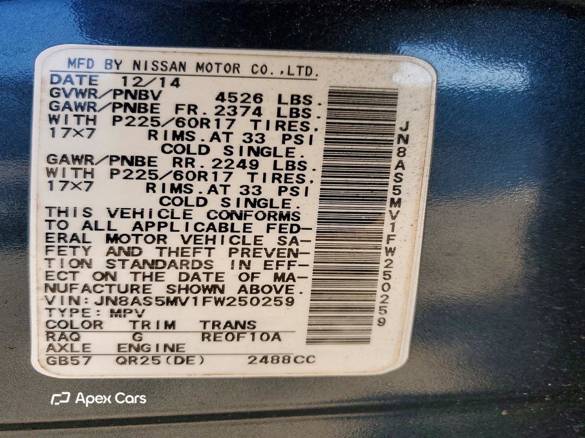 Nissan Rogue 2015