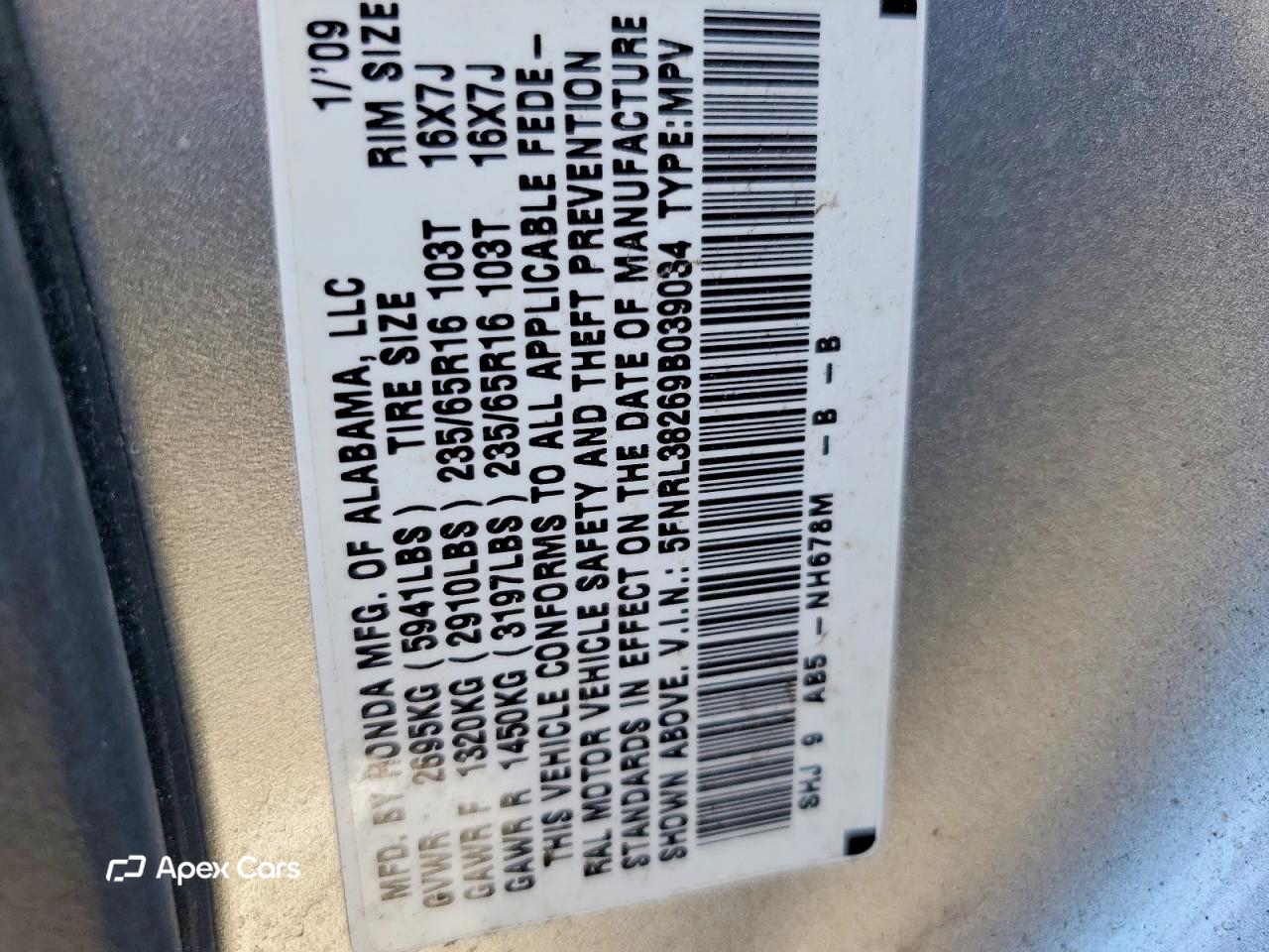 Honda Odyssey 2009