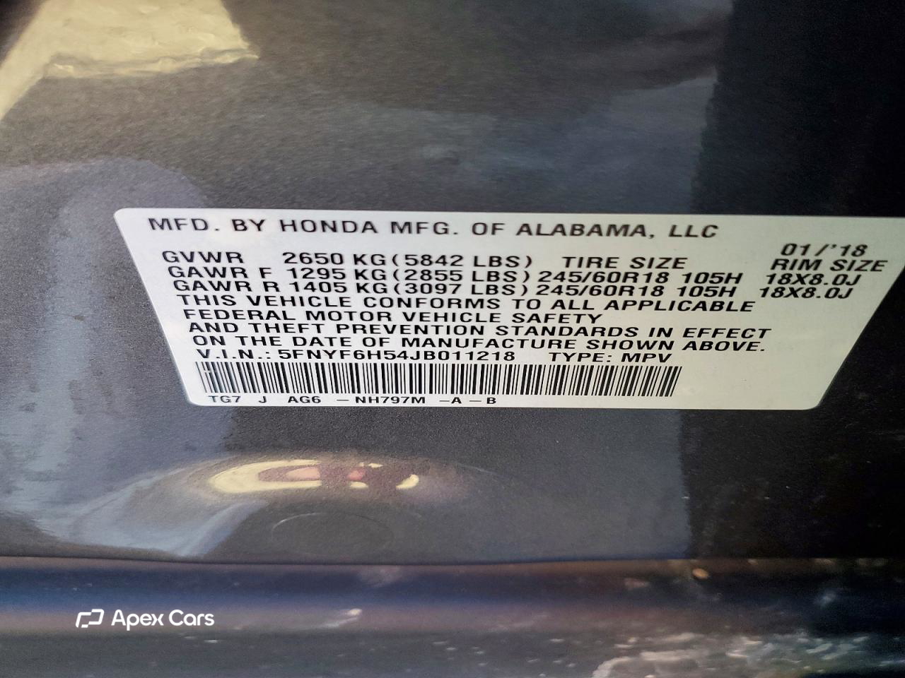 Honda Pilot 2018