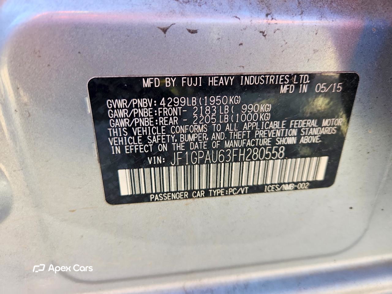 Subaru Impreza 2015
