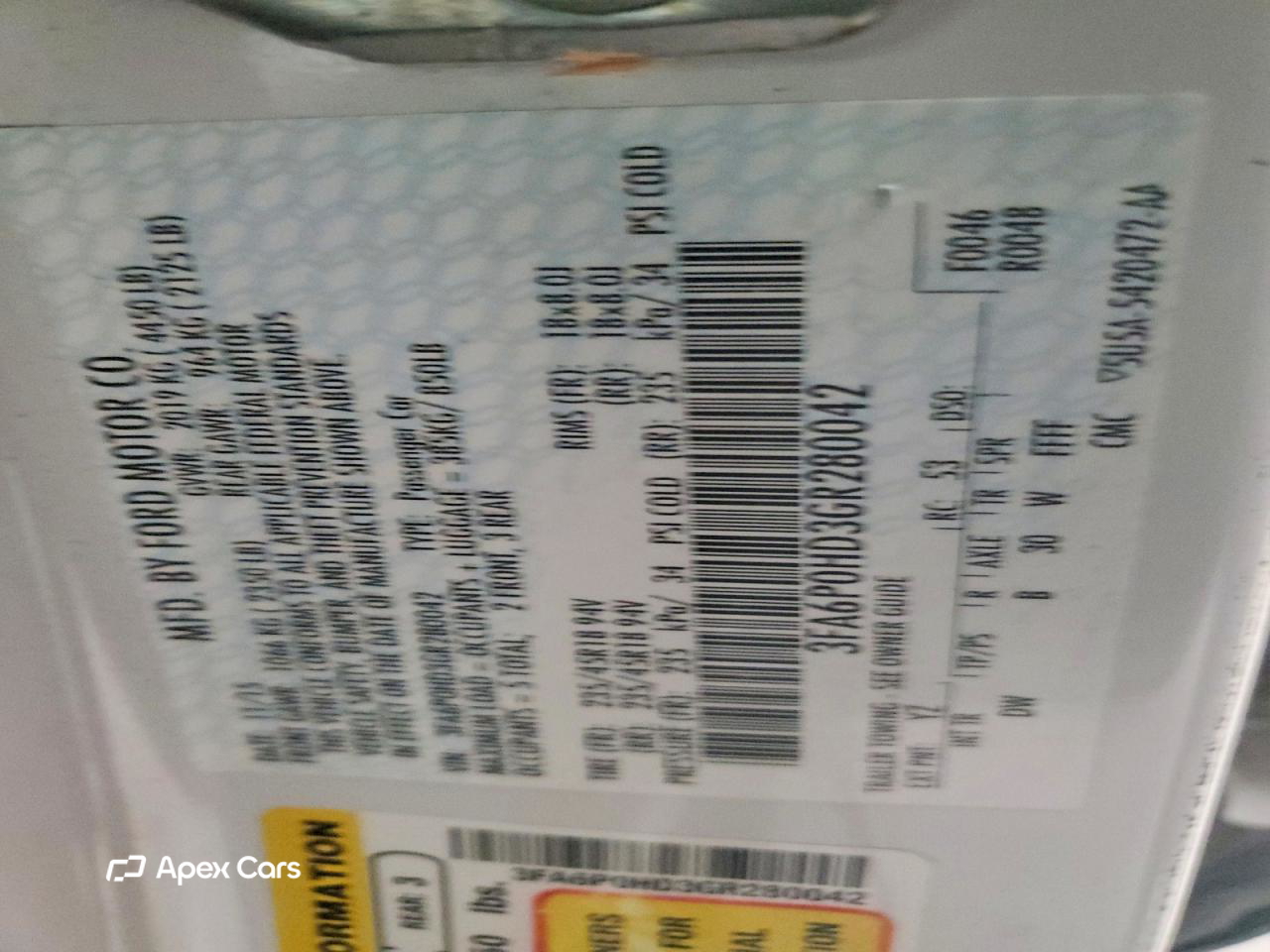 Ford Fusion 2016