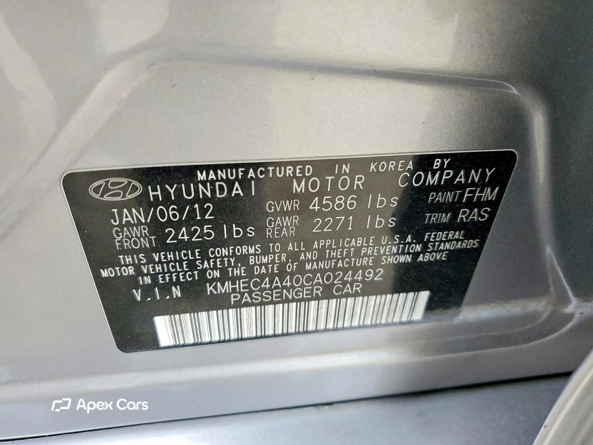 Hyundai Sonata 2012