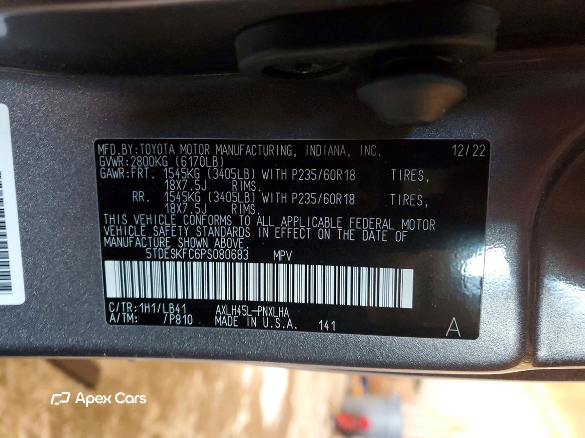Toyota Sienna 2023