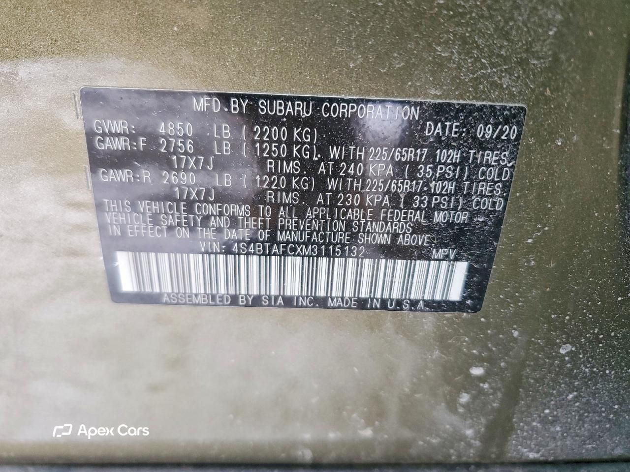 Subaru Outback 2021