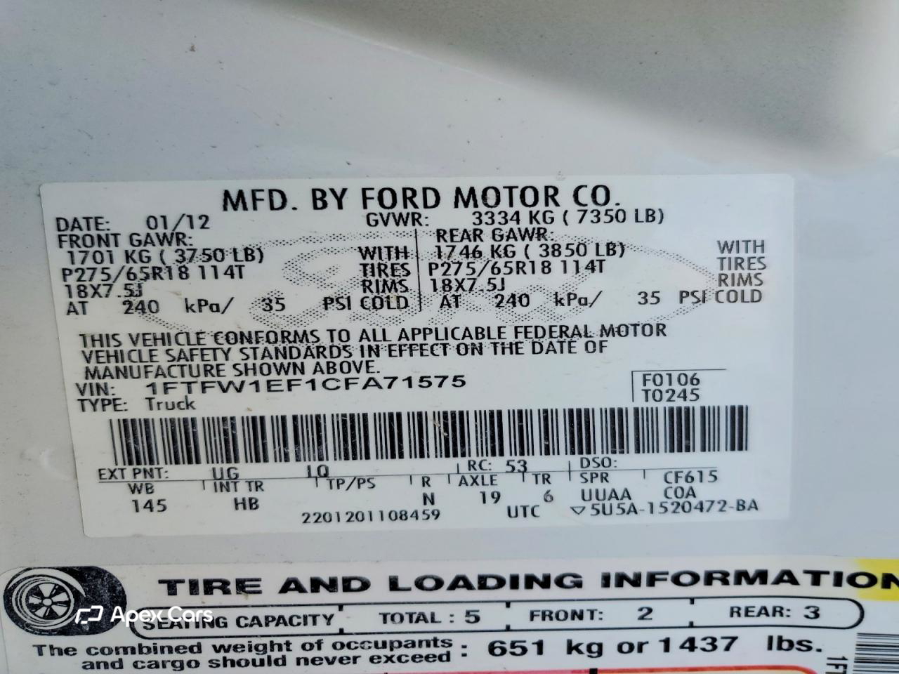 Ford F-150 2012