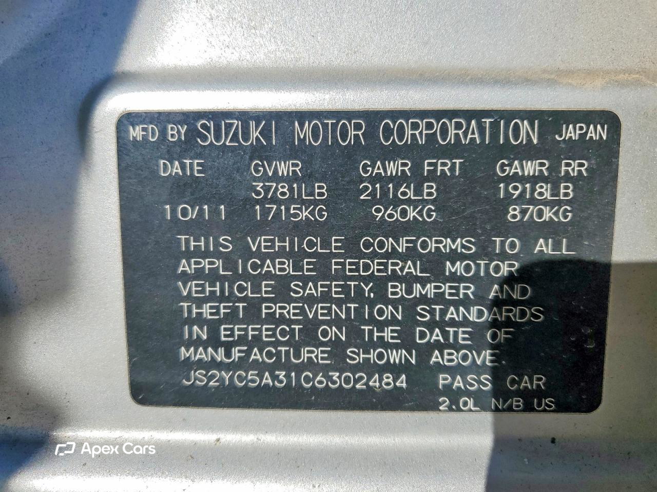 Suzuki SX4 2012