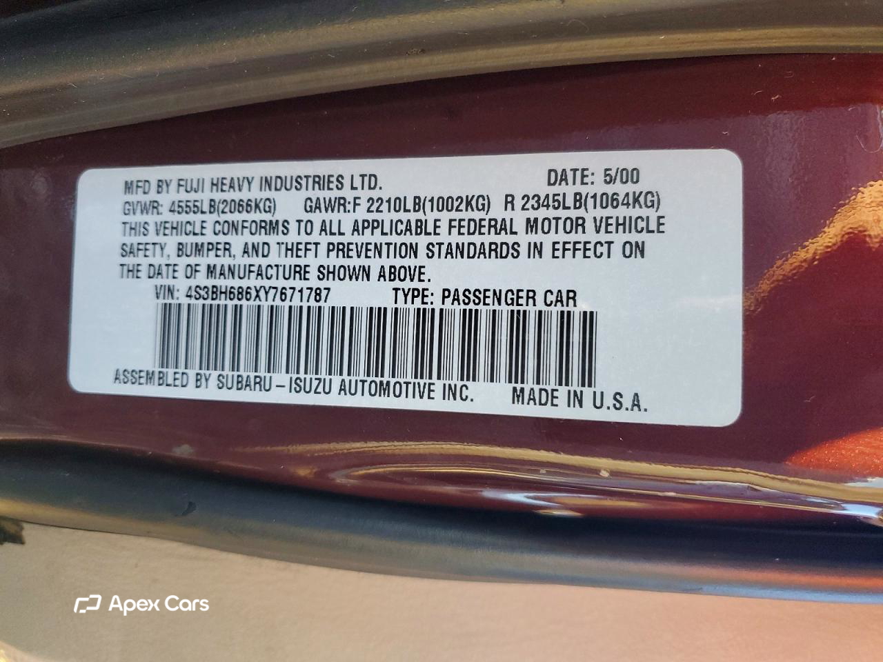 Subaru Legacy 2000