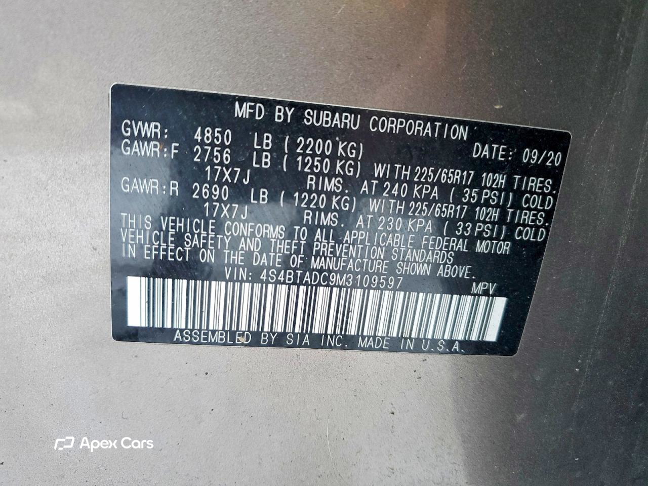 Subaru Outback 2021