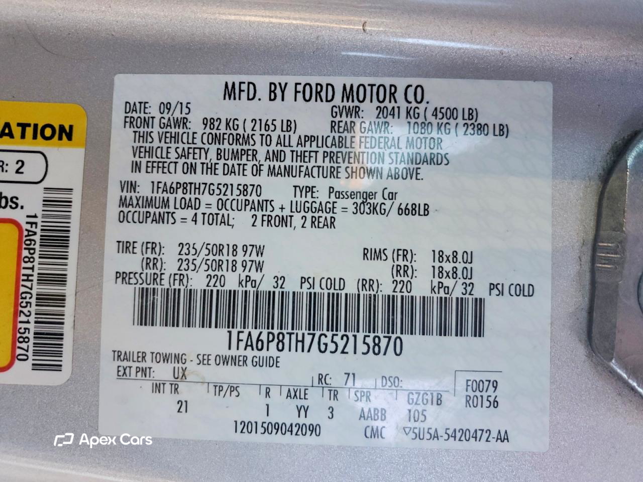 Ford Mustang 2016