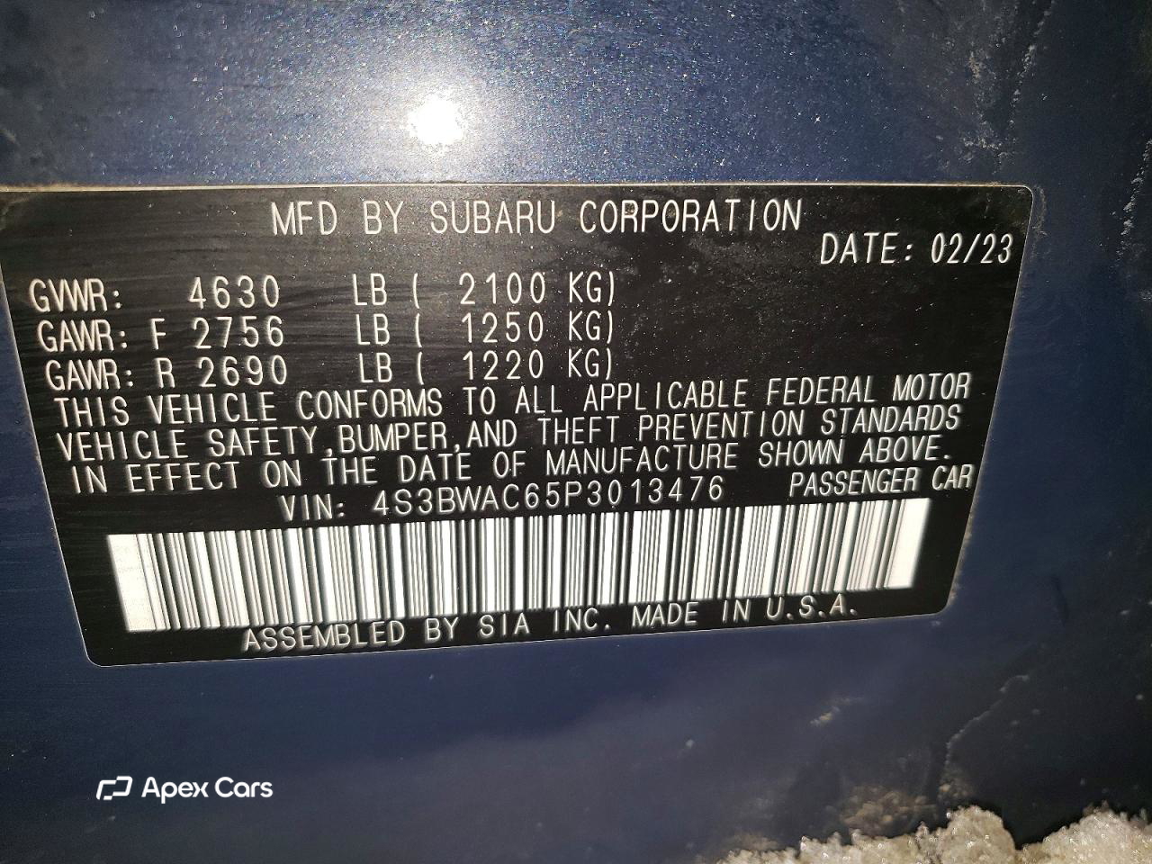 Subaru Legacy 2023