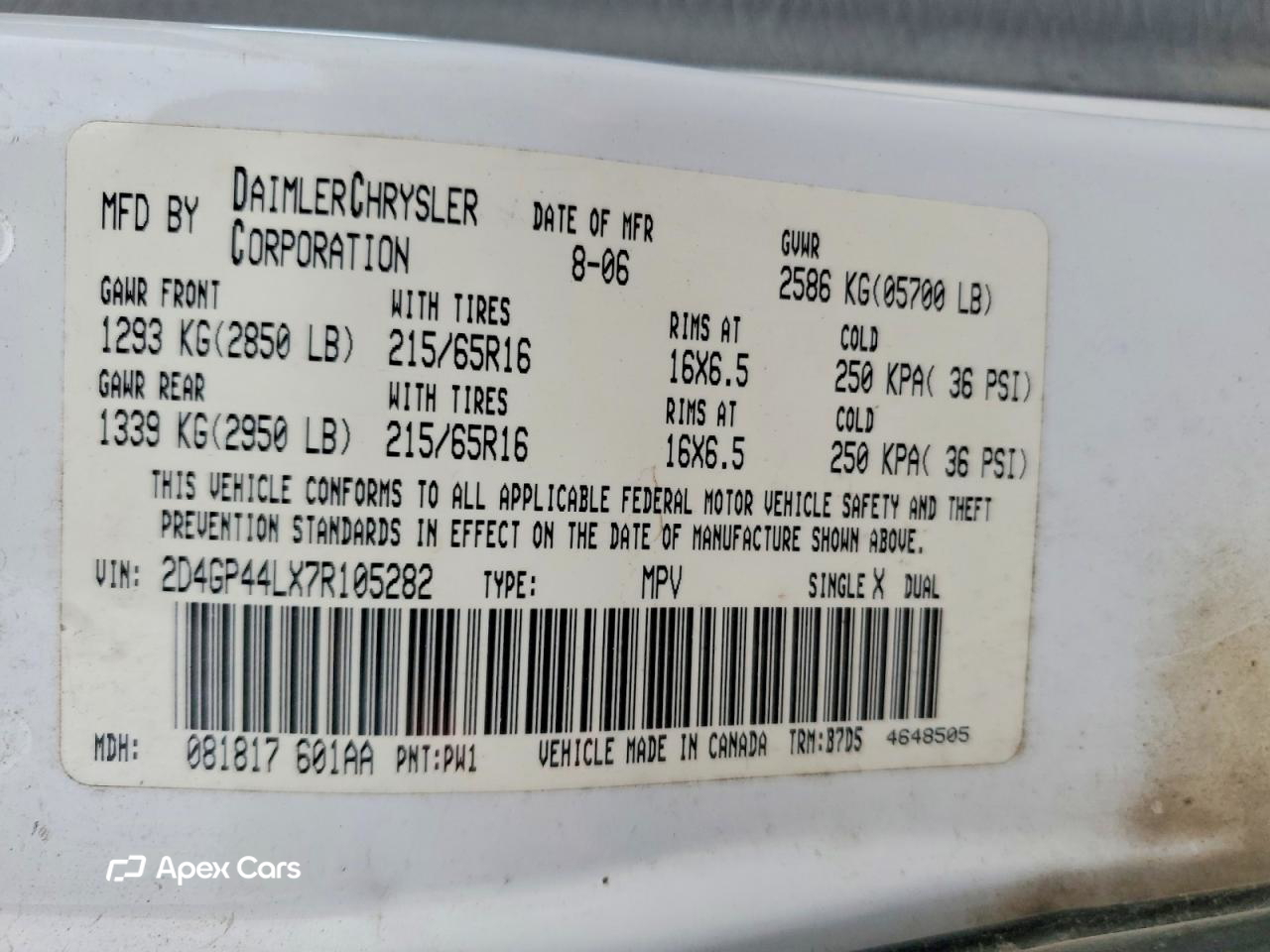Dodge Caravan 2007