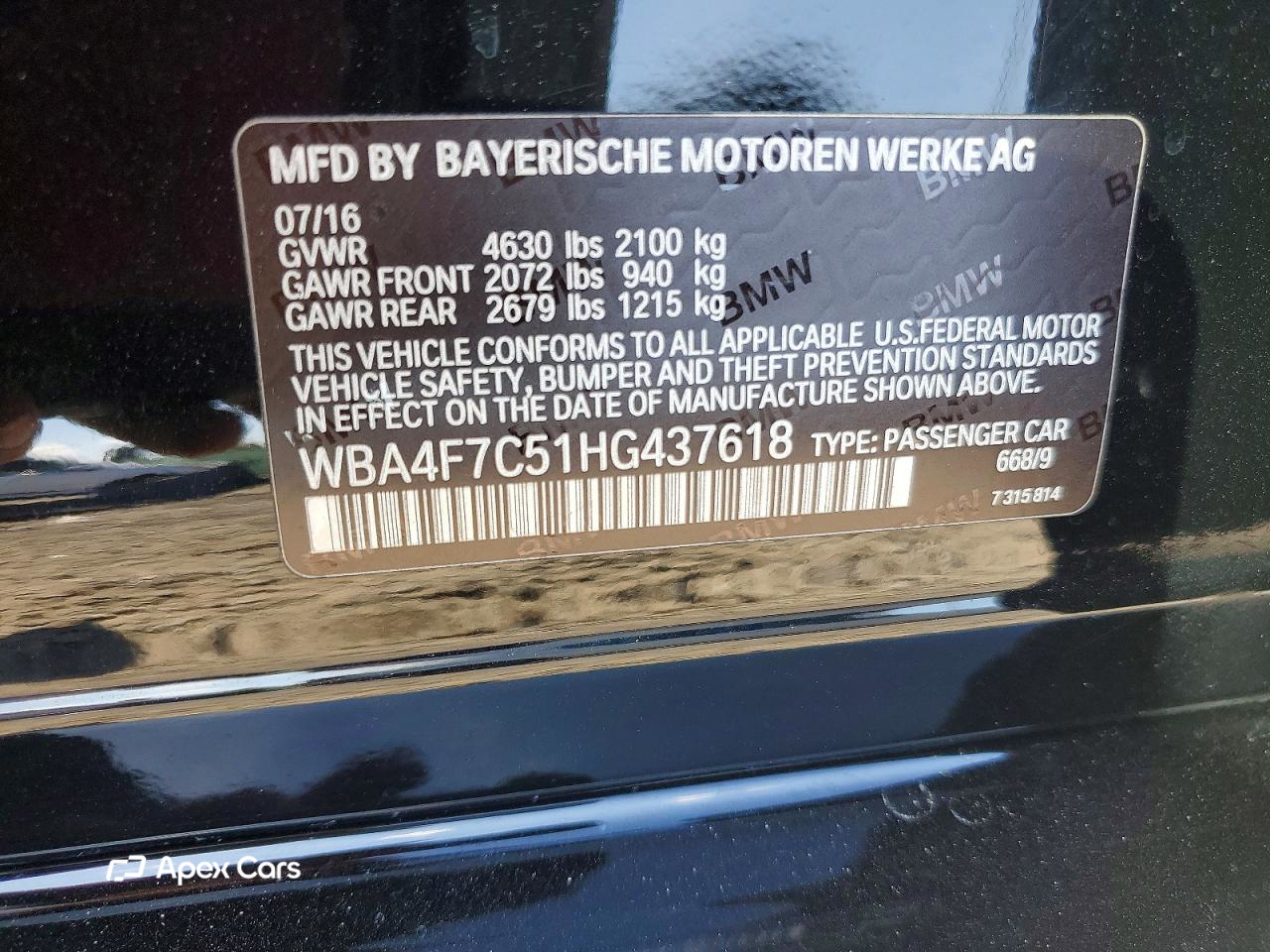 BMW Series 4 2017