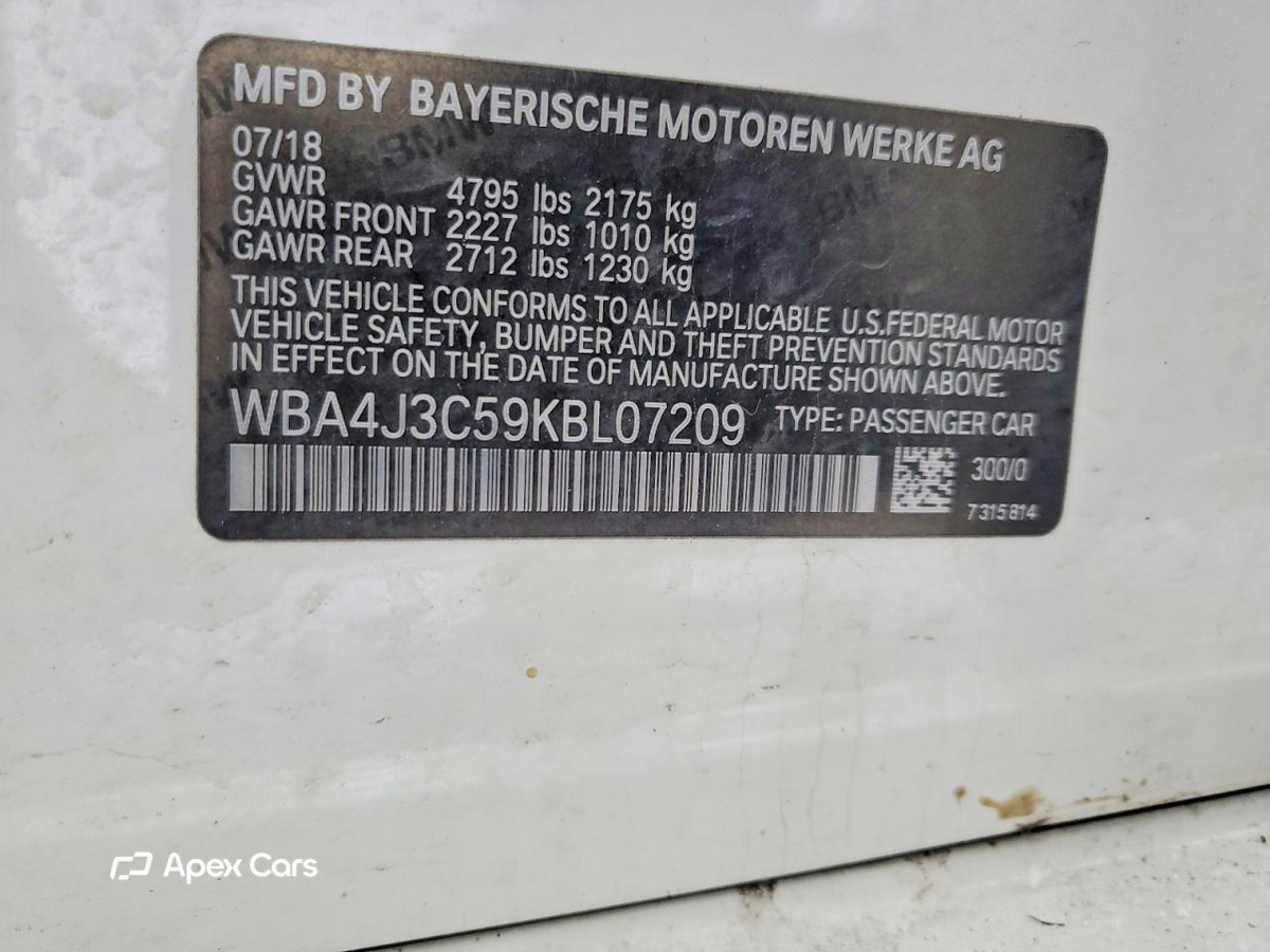 BMW Series 4 2019