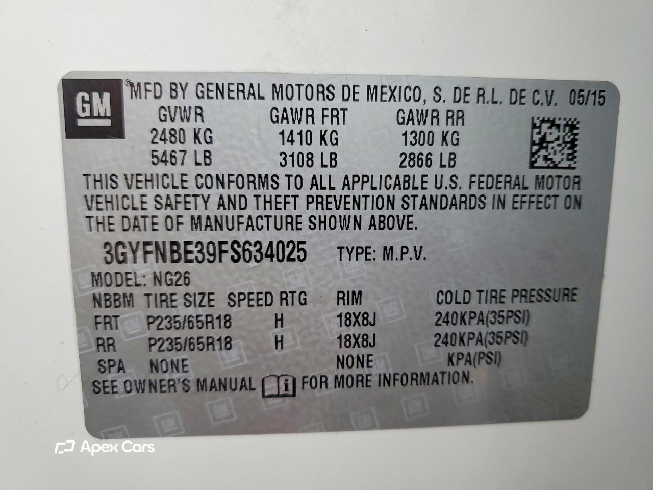 Cadillac SRX 2015