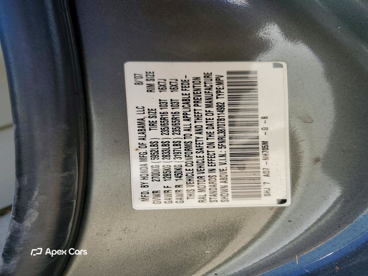 Honda Odyssey 2007